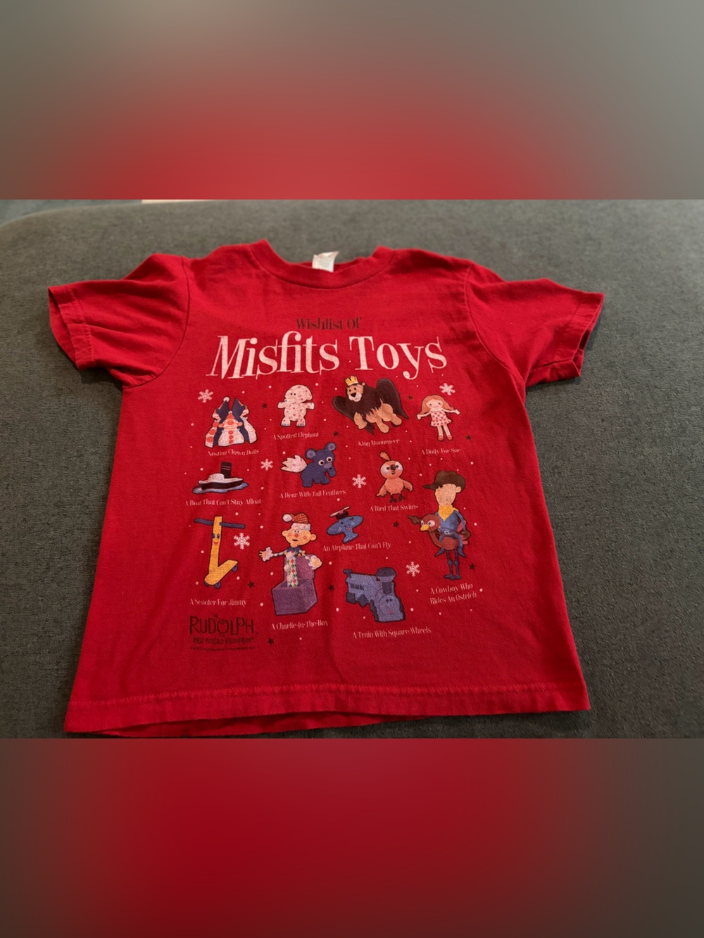 Misfits Toys Kids' Short Sleeve Graphic Tee - Red